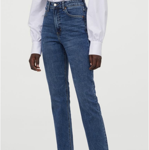 Vintage style slim high-waist jeans - Picture 2 of 6